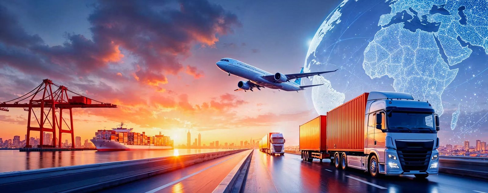 Global end-to-end logistics network