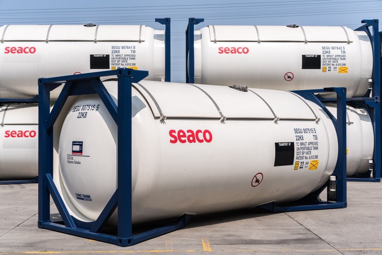 Pressure-rated ISO tank containers for gas logistics